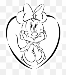 Download Minnie Mouse Logo Black And - Dot Png,Minnie Mouse Logo