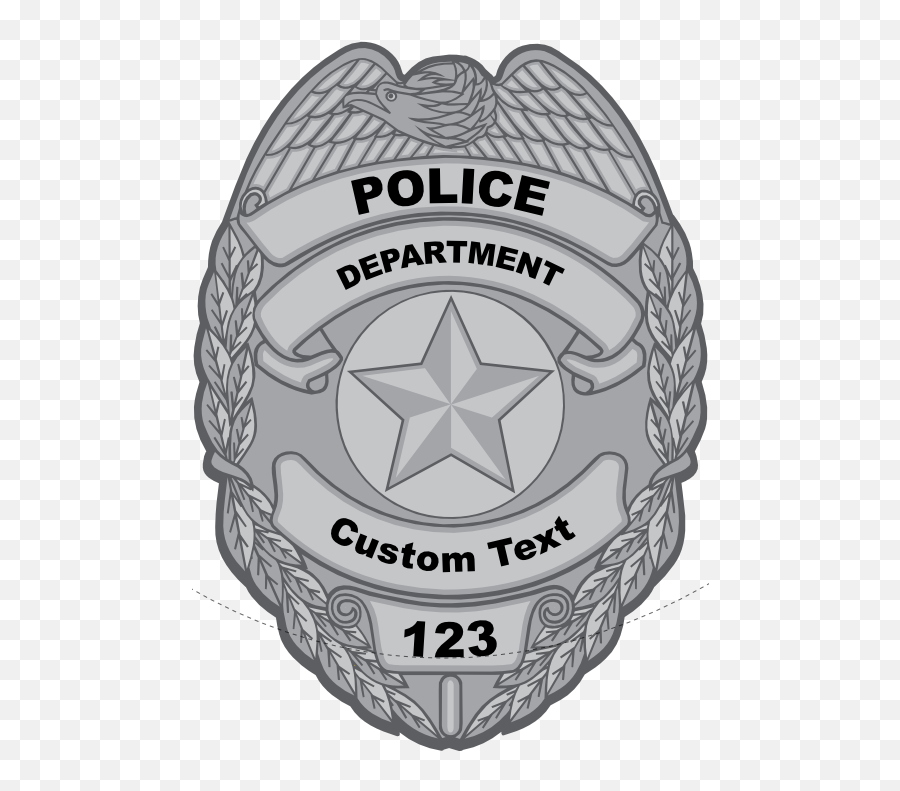 Custom Silver Police Badge Magnet - Master At Arms Badge Png,Police Badge Png