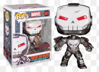 The Punisher - Punisher War Machine Metallic Pop Vinyl Figure Marvel Punisher Funko Pop War Machine Png,The Punisher Png
