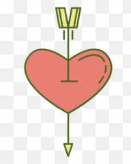 Free Cure Heart With Arrow Png Transparent Background - Lovely