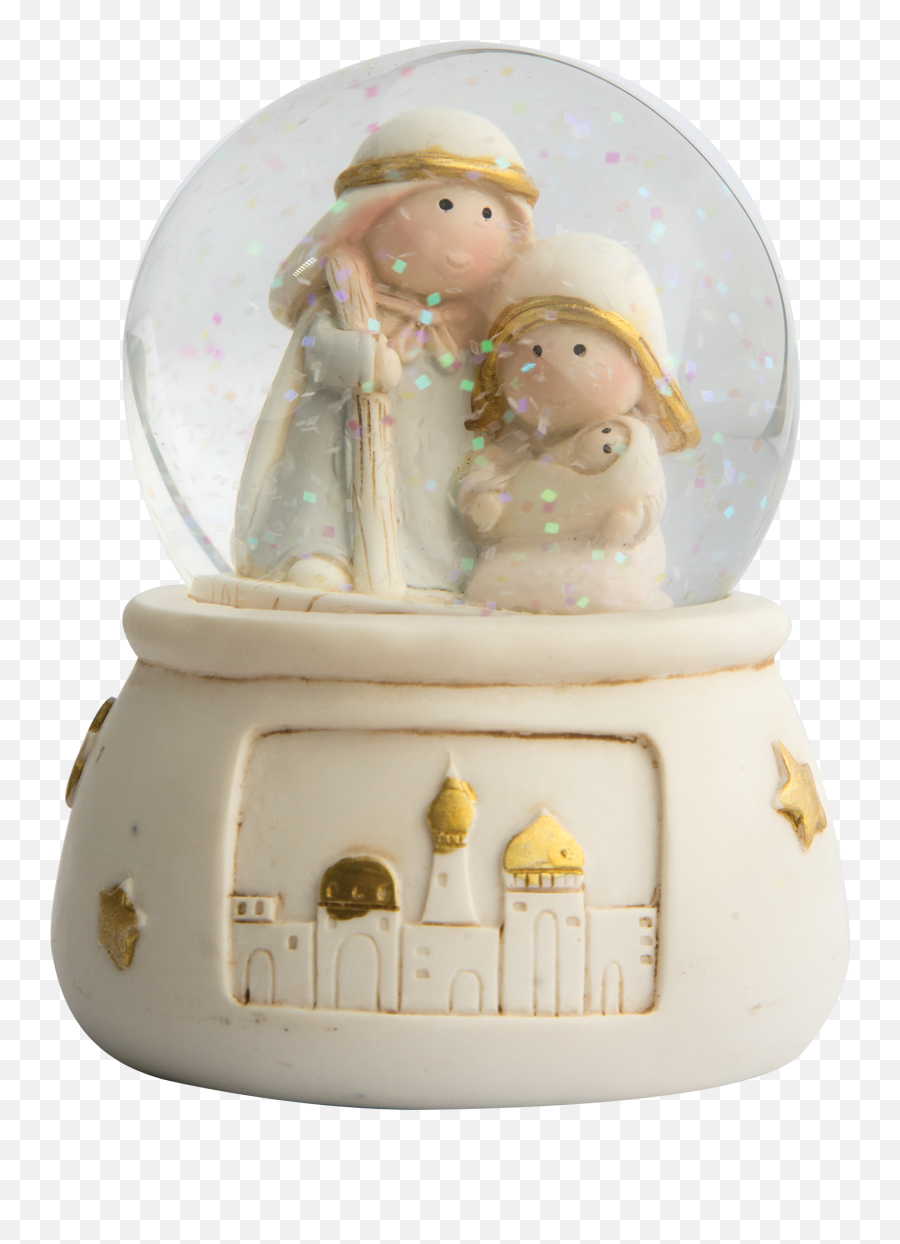 Download Childrenu0027s Nativity Snow Globe Mary Holding Baby - Happy Png,Baby Jesus Png