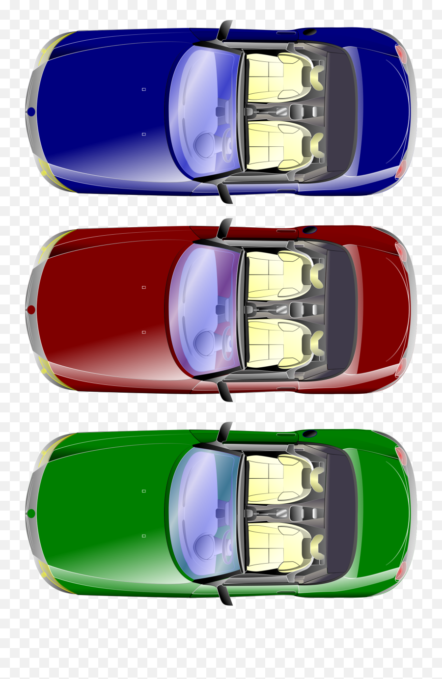 Car Top View By Obi - Top View Parking Car Png,Car Top View Png