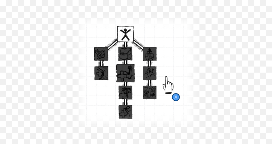 Drawngeon Dungeons Of Ink And Paper - Gamepad Stickcursor Vertical Png,X Button Png