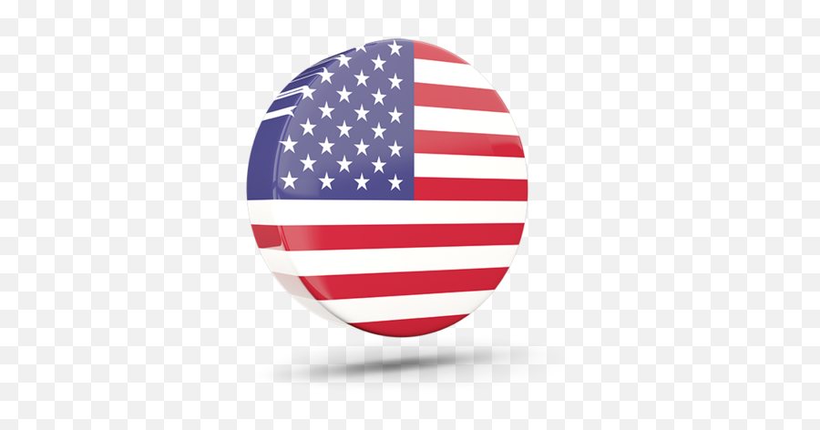 Glossy Round Icon 3d - American Flag Png,American Flag Icon