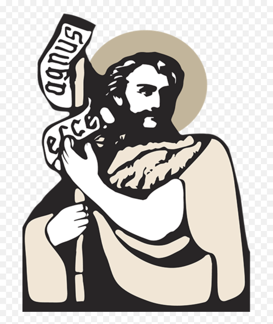 Saint John The Baptist Cartoon Clipart - Line Art St John The Baptist Png,St John The Apostle Icon
