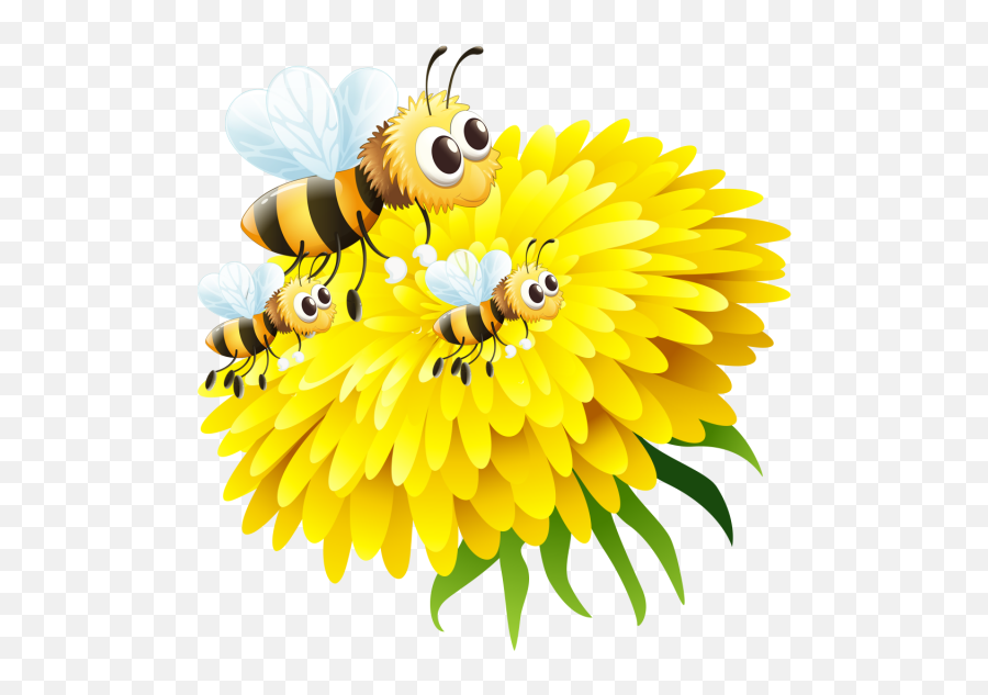 Bee In Flower Honey Png And Psd - 5word Spelling Test,Bee Emoji Png