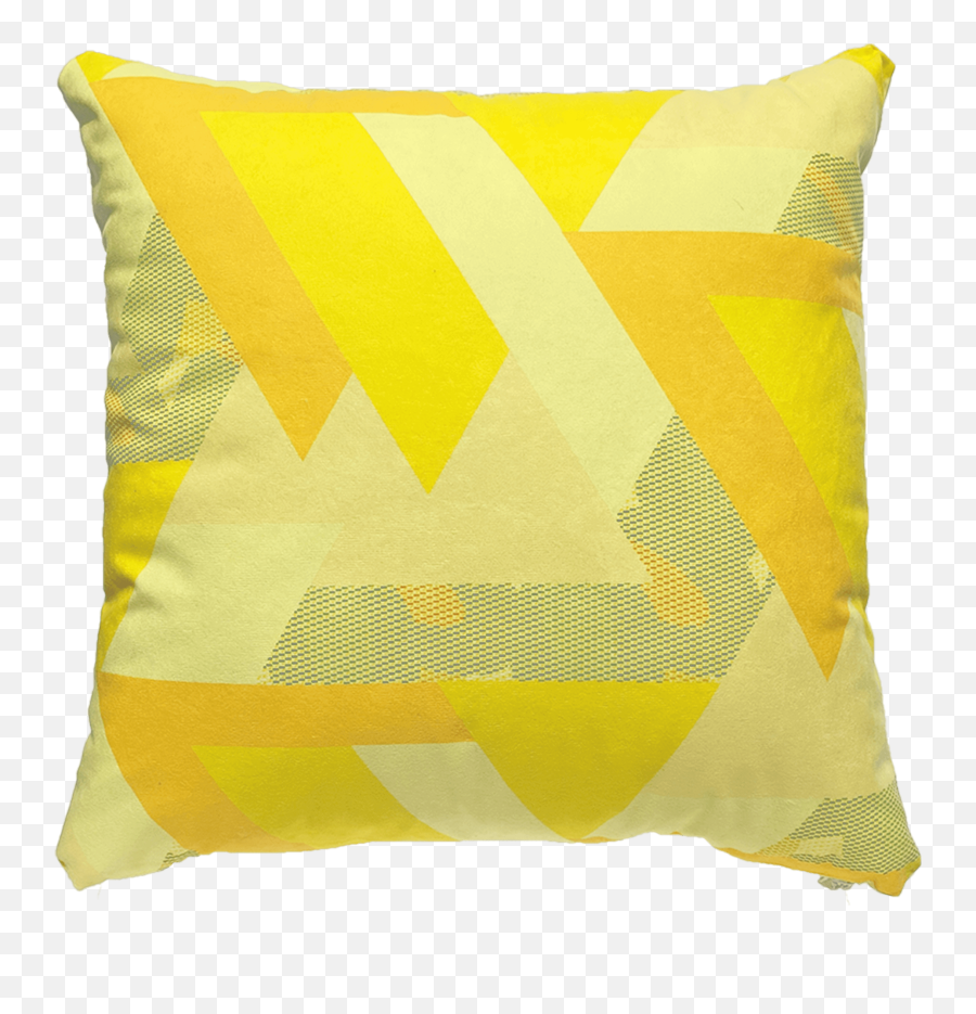 Yellow Handcrafted Throw Pillow Boldbeat Textiles - Cushion Png,Pillow Png