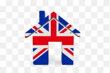 Home Icon Illustration Of Flag United Kingdom - House Uk Flag png