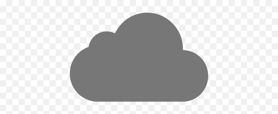 Gray Cloud Icon - Grey Cloud Cartoon Png,White Cloud Icon