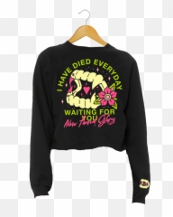 Vampire Fangs Crop Sweatshirt - Puma Png,Vampire Teeth Png