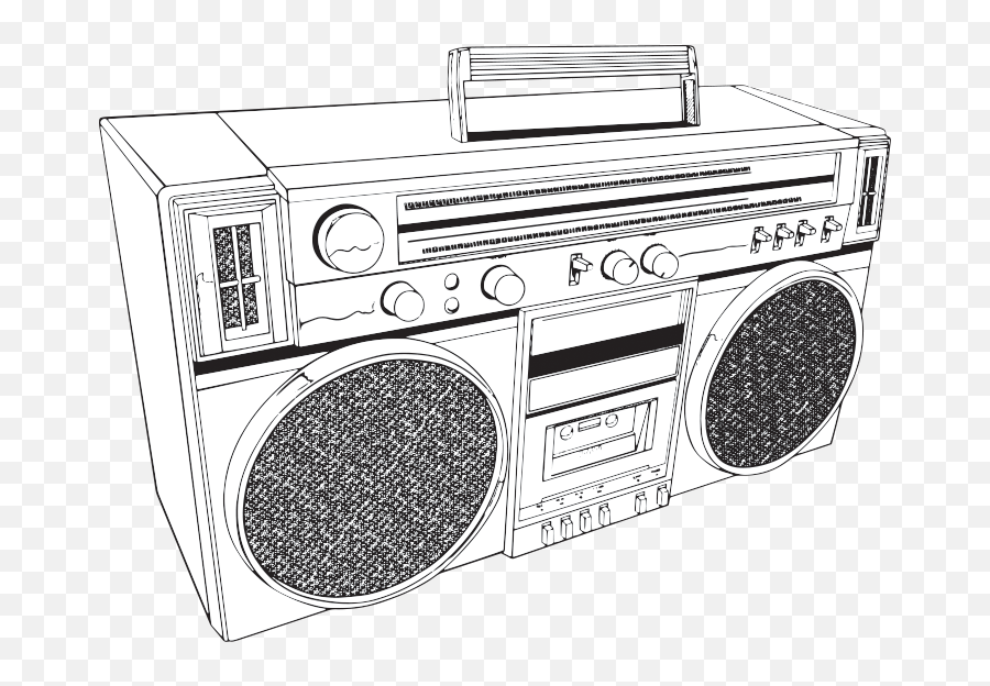 Boom Box Production Ready Artwork For T - Shirt Printing Cassette Deck Png,Boom Box Png