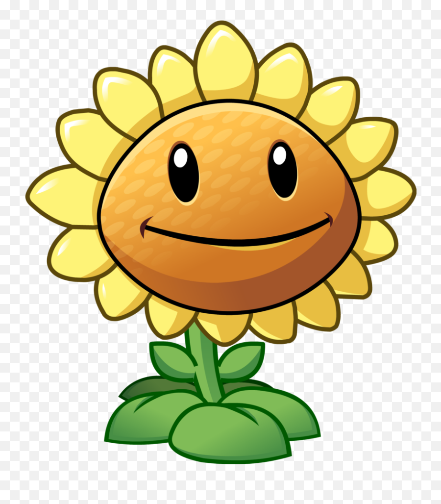 Cartoon Plant Png - Plants Vs Zombies 2 Sunflower,Plant Png