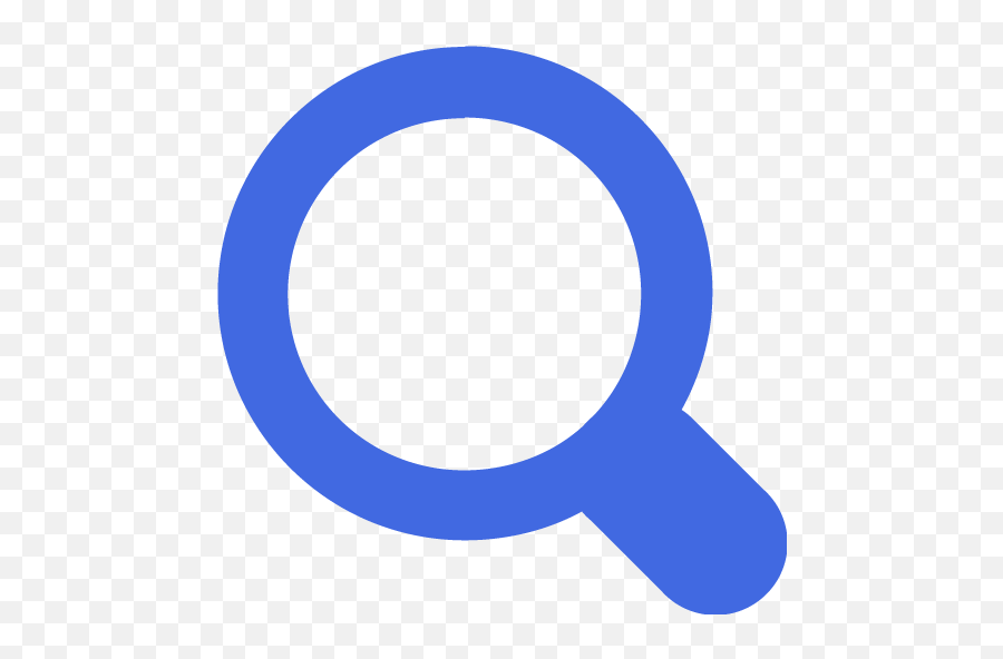 Royal Blue Magnifying Glass 3 Icon - Free Royal Blue Dot Png,Magnifying Glass Icon Transparent