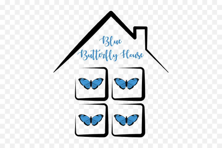 Home Bluebutterflyhouse - Clip Art Png,Blue Butterflies Png