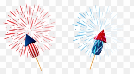 4th Of July Fireworks Graphic Freeuse - Sparklers Clip Art Png,Fireworks Transparent Background