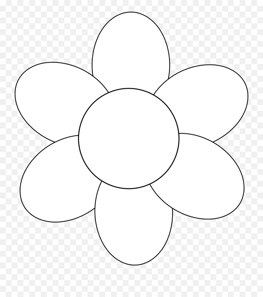 Library Of Tulip Tracer Png - Outline Of Simple Flower,Tracer Png