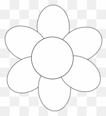 Library Of Tulip Tracer Png - Outline Of Simple Flower,Tracer Png