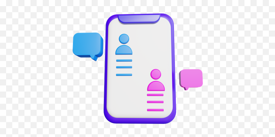 Online Chatting Icon - Download In Flat Style Vertical Png,Cool Contacts Icon