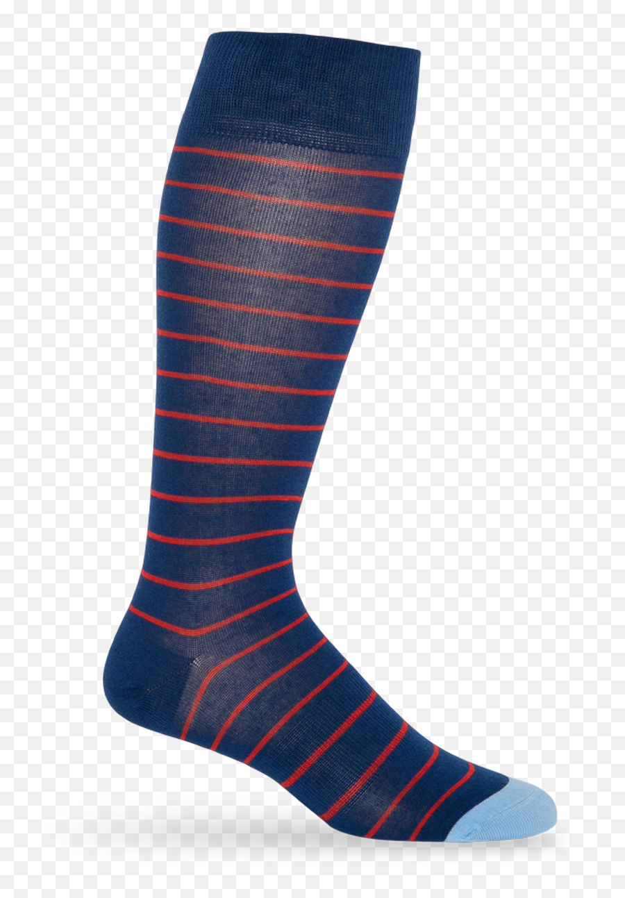 Navy Wide Stripe - Sock Png,Red Stripe Png