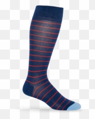 Navy Wide Stripe - Sock Png,Red Stripe Png