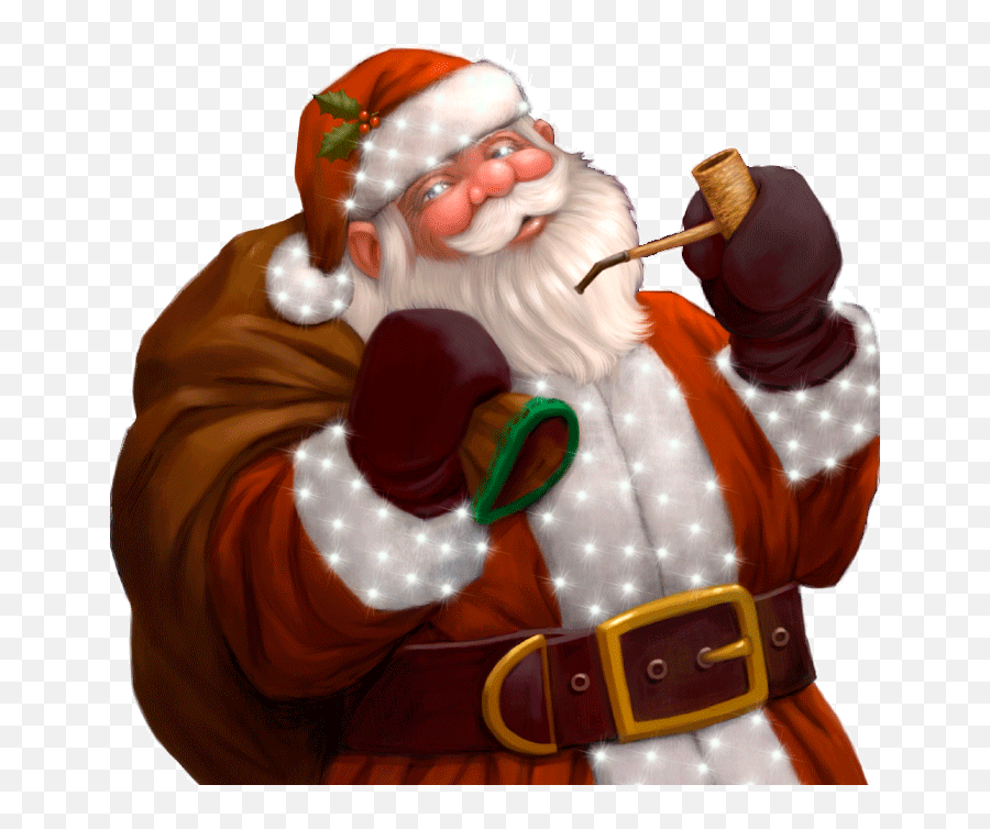 Santa Claus Gifs - Animated Christmas Pictures Of Santa Santa And His Pipe Png,Dancing Santa Icon