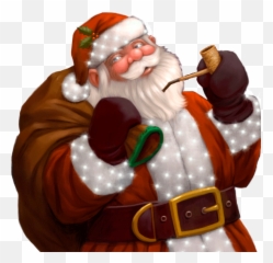 Santa Claus Gifs - Animated Christmas Pictures of And His Pipe png
