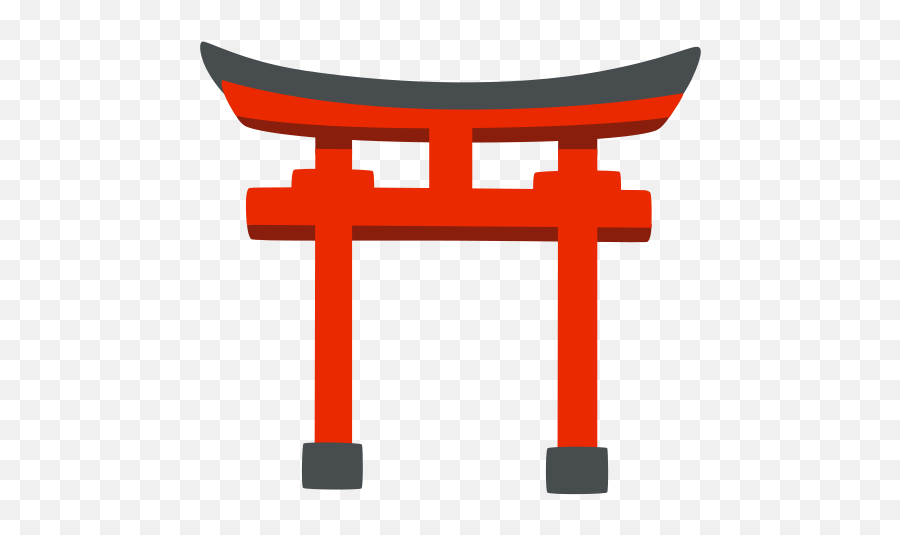 Shinto Shrine Emoji - Red Torii Gate Art Png,Torii Gate Icon