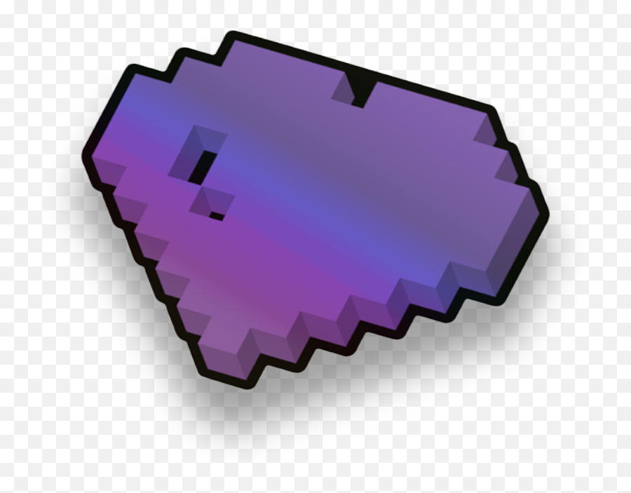 Purple Holo Heart U2013 Darkheartops - Color Gradient Png,Minecraft Heart Icon Png