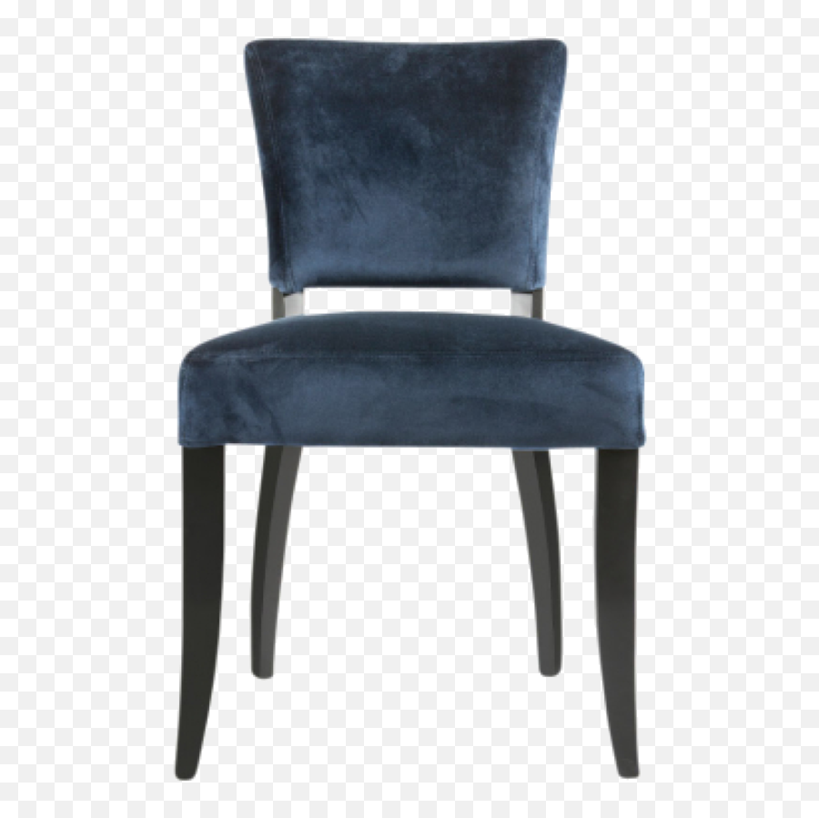 Adonia Dining Chair Dark Blue With Gold - Chair Png,Gold Trim Png