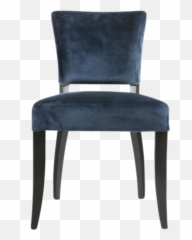 Adonia Dining Chair Dark Blue With Gold - Chair Png,Gold Trim Png