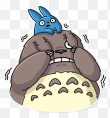 Totoro Stickers For Whatsapp - Telegram Stickers Totoro Png,Totoro Png
