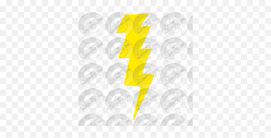Lightning Stencil For Classroom Therapy Use - Great Illustration Png,Yellow Lightning Png