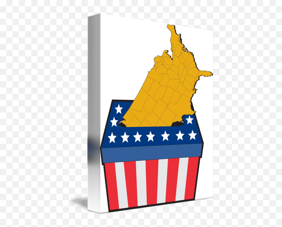 American Election Ballot Box Map Of Usa By Aloysius Patrimonio - American Map Ballot Box Png,Ballot Box Png