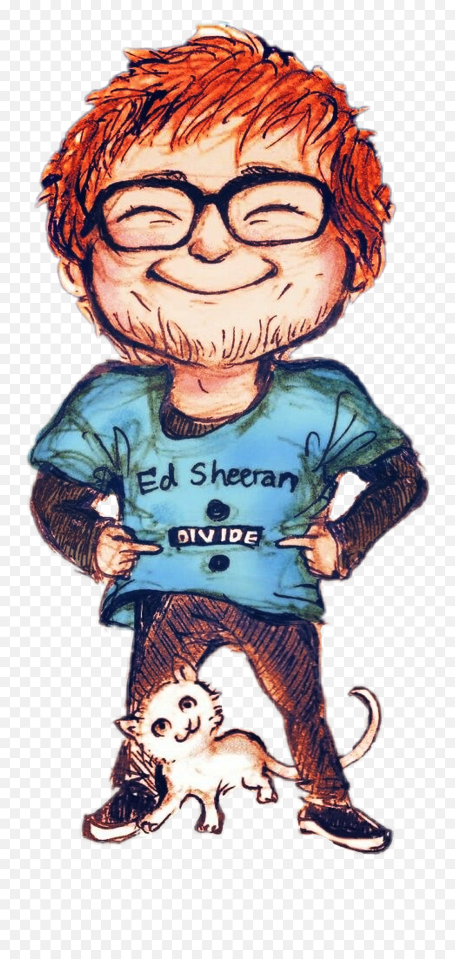 Download Report Abuse - Cartoon Ed Sheeran Drawing Png,Ed Sheeran Png