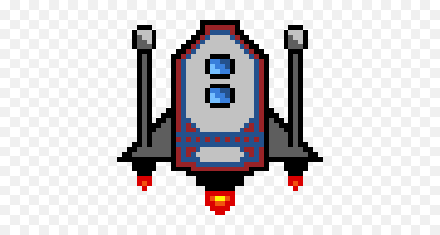 Spaceship Pixel Art Maker - Space Ship Pixel Art Transparent Png,Spaceship Png