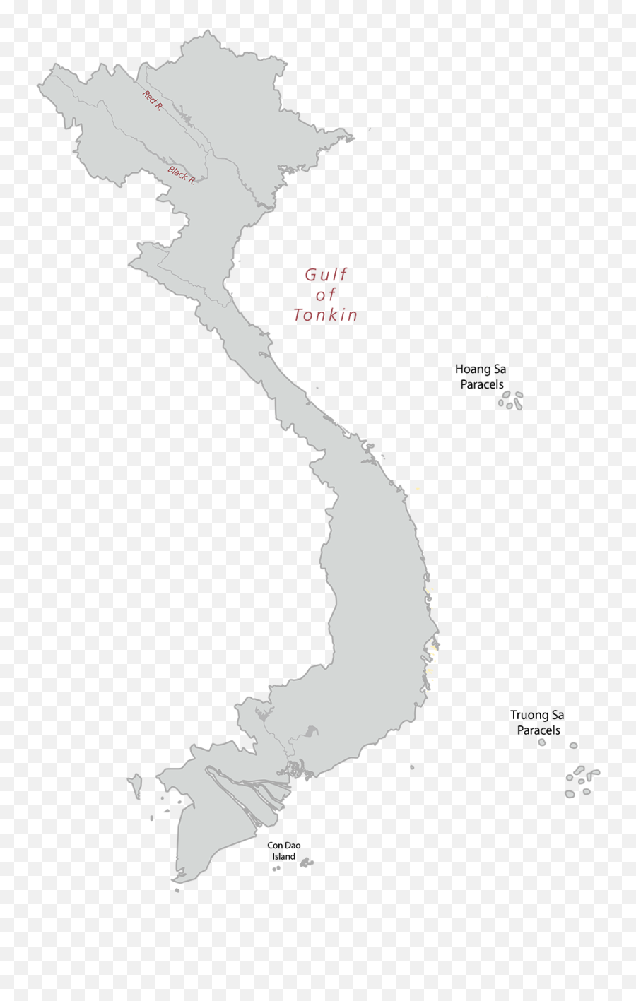 Download Vietnam - Vietnam Map Outline Png Png Image With No Vietnam Map Outline Transparent,Vietnam Png