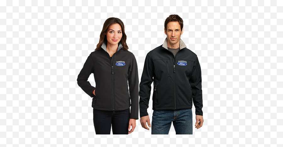 Soft Shell Jacket With Embroidered Ford Logo Teamunis - Port Authority Glacier Soft Shell Jacket J790 Png,Ford Logo Images