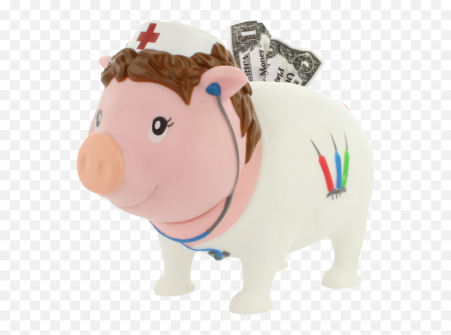 Nurse Piggy Bank Biggys - Design By Lilalu Cerdito Enfermera Png,Piggy Bank Transparent