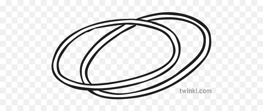 Hula Hoops Black And White 1 Illustration - Twinkl Hula Hoop Black And White Png,Hula Hoop Png