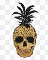 Pop Art Pineapple Wall Sticker - Pineapple Skull Png,Piña Png