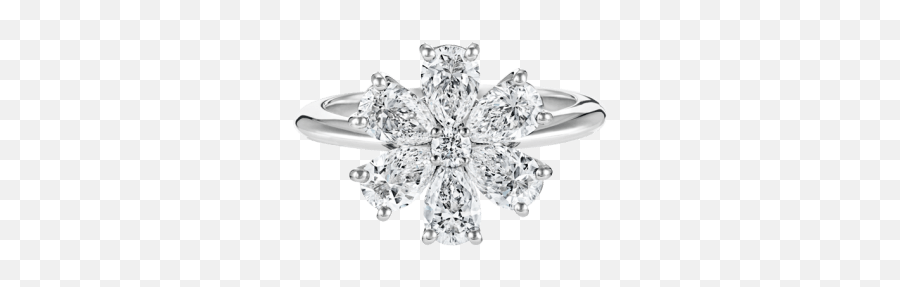 Forget - Menot Diamond Ring Harry Winston Harry Winston Diamond Flower Ring Png,Forget Me Not Png