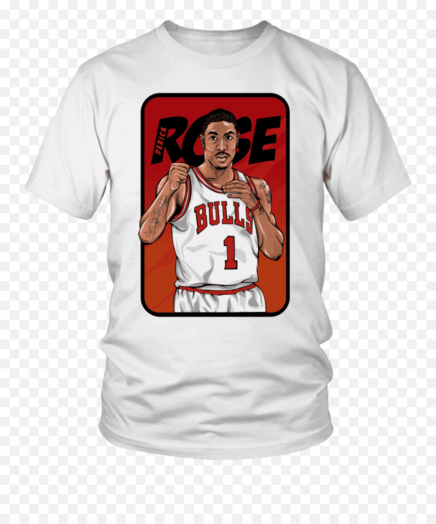 D - Rose Bulls Shirt Nba Happy 50th Birthday T Shirt Png,Derrick Rose Png