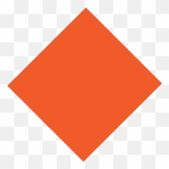 Large Orange Diamond Emoji For Facebook - Triangle png