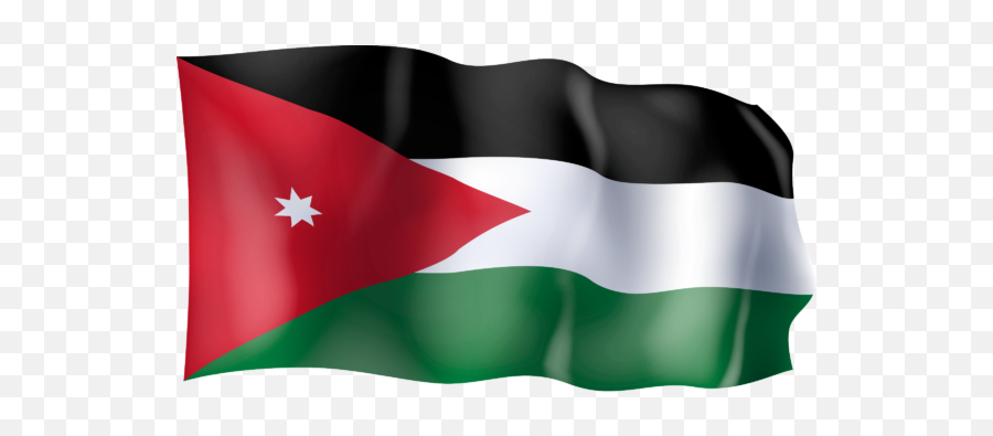 Waving Flag Of Jordan - Transparent Jordan Flag Png,Jordan Transparent