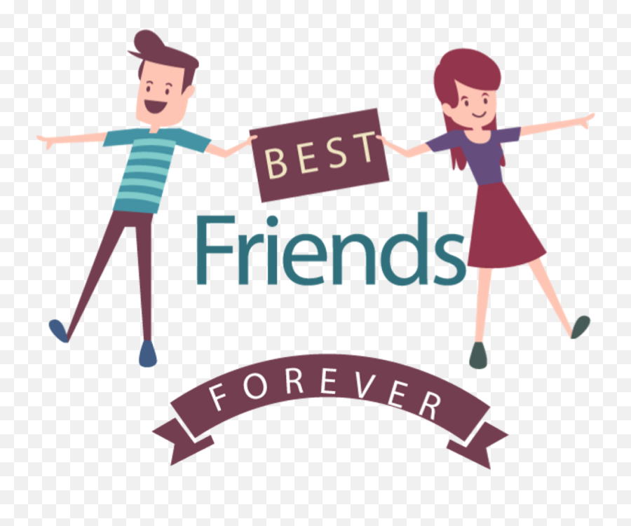 Friends Png - Best Friend Vector Png Hd Png Download Friendship Day Poster Design,Best Friends Png