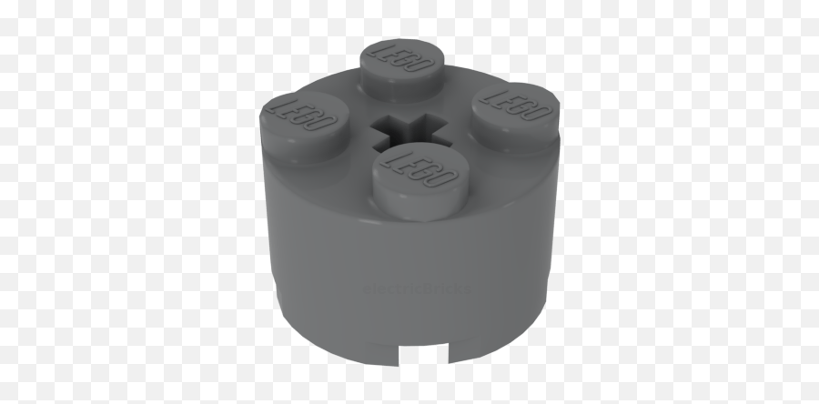 10x Lego Brick Round 2 X Light Bluish Gray With Grille - Plastic Png,Lego Brick Png