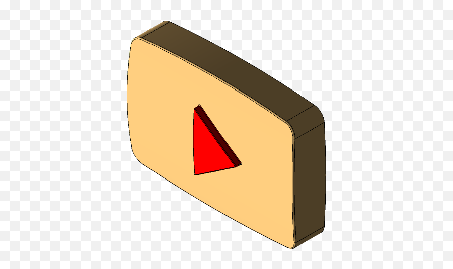 Youtube Play Button 3d Cad Model Library Grabcad - Wood Png,Youtube Play Button Transparent