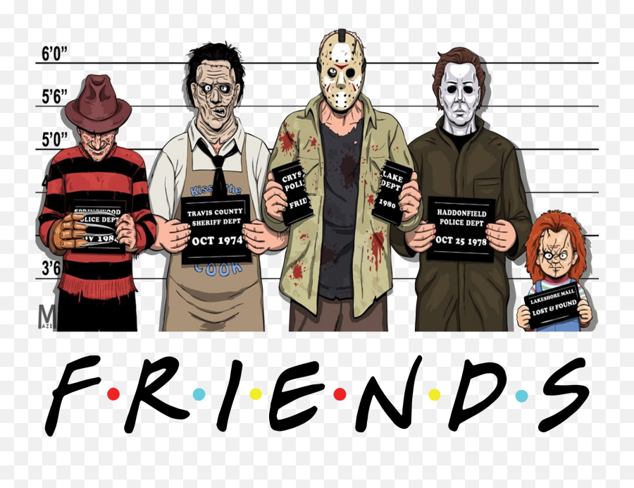 Pin - Scary Movie Characters Together Png,Michael Myers Png