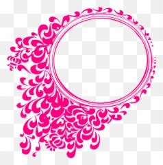 Download Circle Border Design Png Clipart - Pink Oval Frame