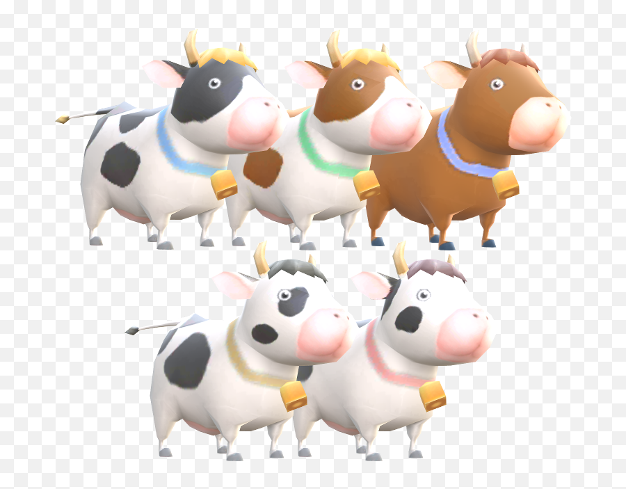 3ds - Harvest Moon A New Beginning Cows The Models Resource Cartoon Png,Cows Png